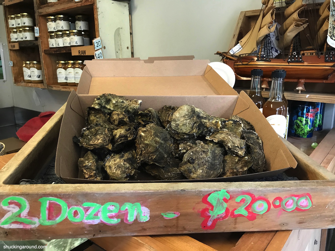 Matakana Oysters natural pre-Covid prices price is now 30 dollars