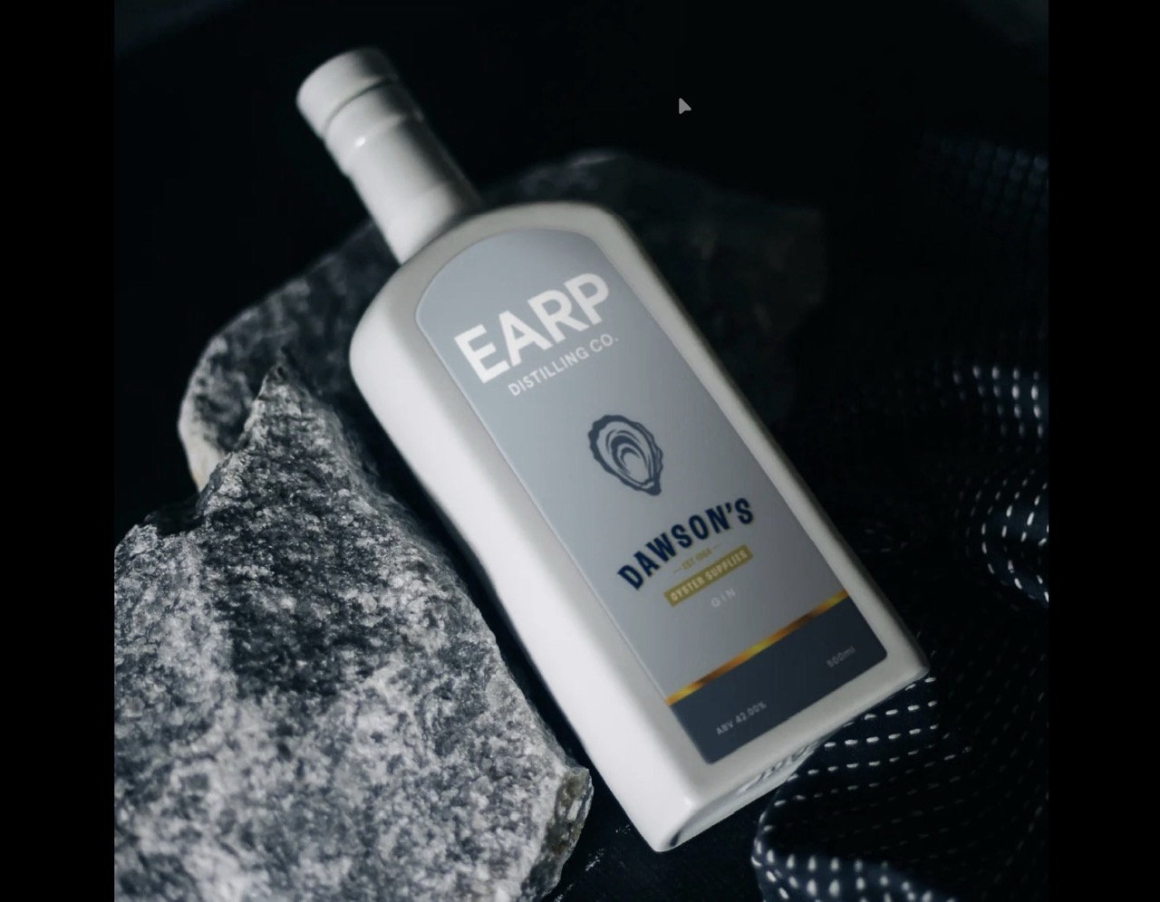 The limited edition Dawson’s Oyster Gin which will be released during Shuck Fest.