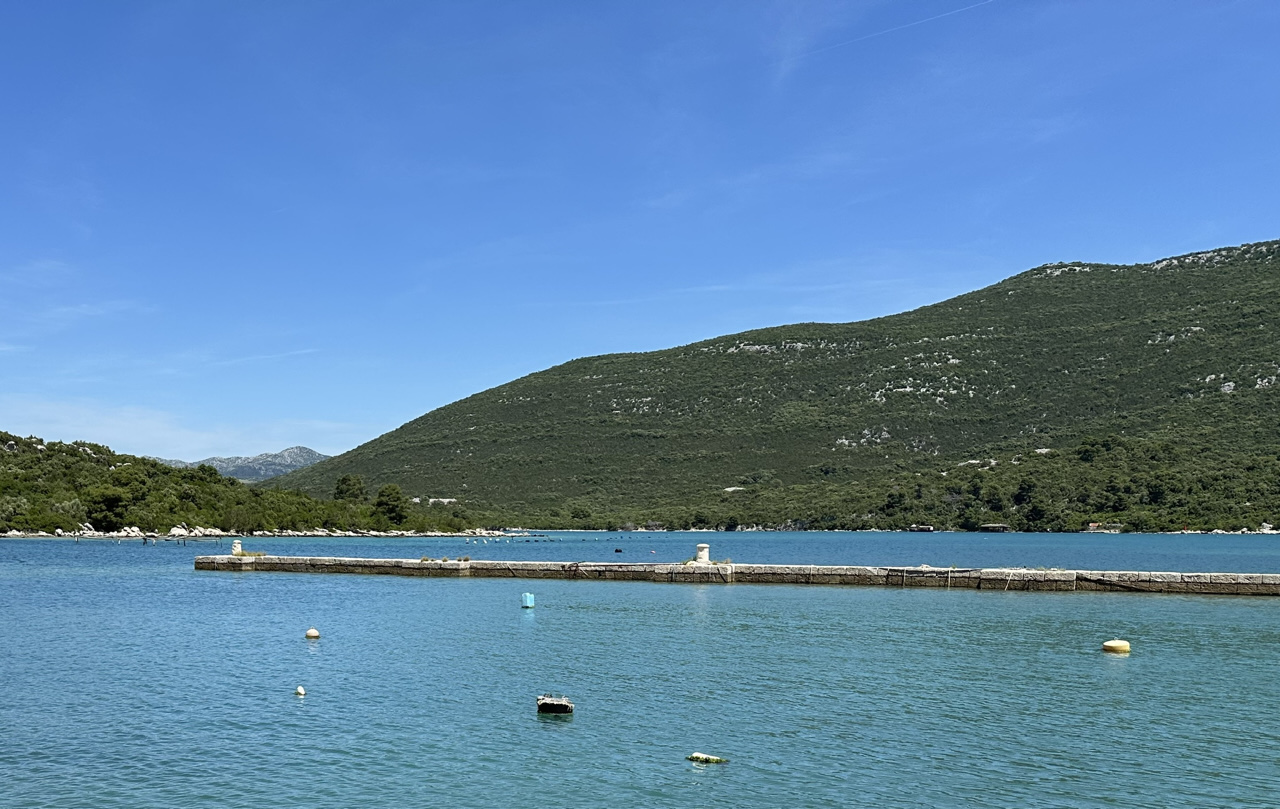 Oyster farming in Mali Ston Bay, Croatia.